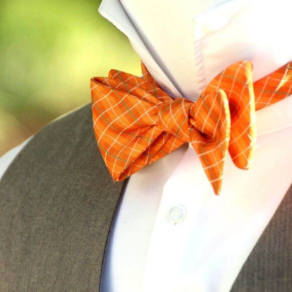 Men's bow tie Silk‎ Self - tied Bow tie S439 - Picture 1 of 7
